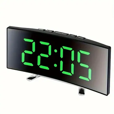 Produktbild von LED Wecker Digitaler Alarmwecker Temperatur Uhr Schlummerfunktion Tisch Uhr Grün