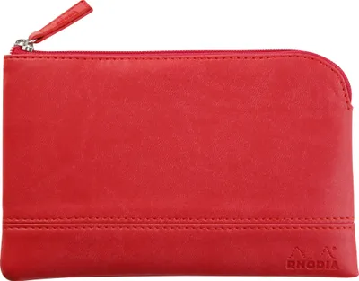 Produktbild von Rhodia Rhodiarama Etui aus Kunstleder Reißverschluss, 11x17 cm Koralle 116545C