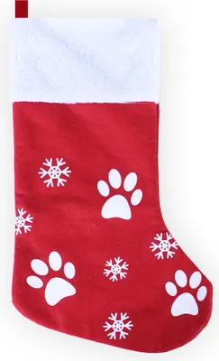 Immagine prodotto di Calza di Natale rossa con stampa