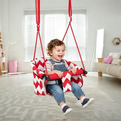 Immagine prodotto di Altalena per bambini, adatta sia per interni che per esterni, a partire dai 6 mesi, con seduta sicura