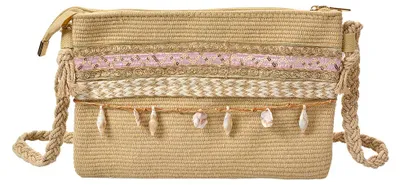 Imagen del producto de Bolso de mano Clayre & Eef, 30x18 cm, color marrón, material sintético