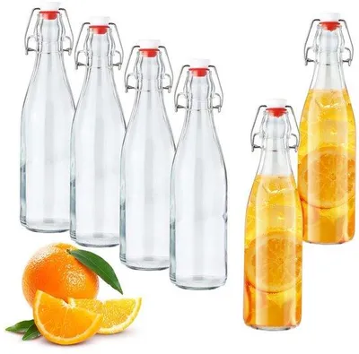 Productafbeelding van Set Glazen Flessen met Luchtdichte Deksel