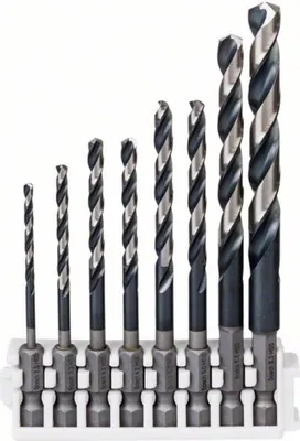 Produktbild von Bosch HSS Spiralbohrer-Set Impact Control mit Sechskantschaft, 8-teilig, 2,5 - 8,5 mm 2608577140