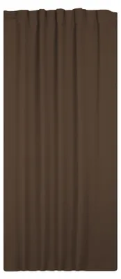 Produktbild von Verdunklungsgardine Blackout Kräuselband Vorhang 135 x 245 Gardine braun