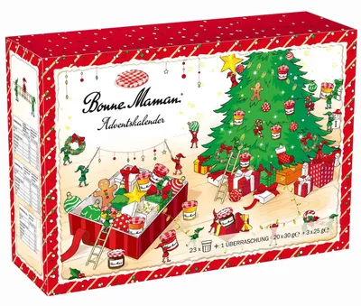 Produktbild von Bonne Maman Adventskalender Mini-Format: 24 außergewöhnliche Fruchtaufstriche & Konfitüren