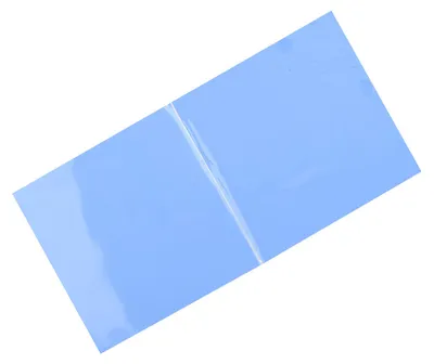 Zdjęcie produktu dla 2 szt. podkładek silikonowych o wymiarach 100 mm x 100 mm x 1 mm, zapewniających przewodzenie ciepła do radiatora procesora