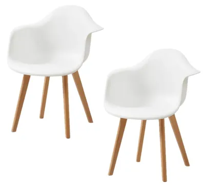 Obrázek produktu pro Jídelní židle, moderní design, pohodlné sezení, bílá