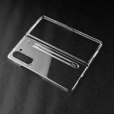 Produktbild von König Design Hülle kompatibel mit Samsung Galaxy Z Fold5 Kunststoff Soft Handyhülle - Handy Case Transparent