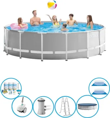 Zdjęcie produktu dla Stelaż do basenu Intex Prism - zestaw do basenu - 457x122 cm