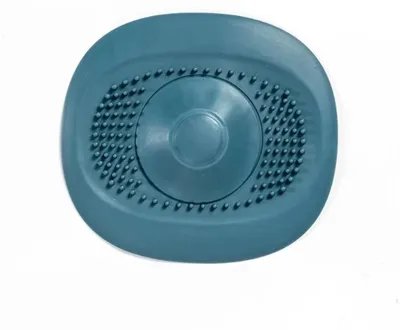 Productafbeelding van Go Go Gadget – Wastafelslot – Haarafvanger – Afvoerstoppeling – Siliconen – Wastafelsieve – 10 x 10,5 cm – 1 stuk – Blauw