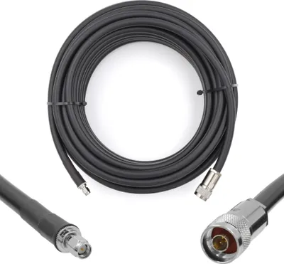 Produktbild von N Stecker auf SMA Stecker Koaxialkabel 50m — 50ohm 8D-FB Ø11.1mm Verlängerung Ultra Low Loss antennenkabel — WiFi RF Antenne GSM 3G 4G LTE 5G Router Signalverstärker Lora Ham CB Funk