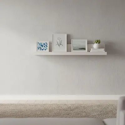 Image de Vazzano - Étagère, 138x20x24h cm Blanc, une étagère