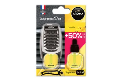 Obrázok produktu pre Osviežovač vzduchu AROMA CAR SUPREME DUO VANILLA