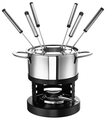 Produktbild von Rohe Fabio 208291-16 Fondueset, Edelstahl, 16 cm Durchmesser, Induktionsherd-geeignet