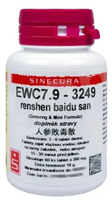 Imagen del producto de EWC7.9 - renshen baidu san - comprimidos/tabletas SINECURA