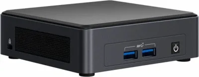 Produktbild von Intel NUC 11 Essential Kit - NUC11ATKC2, UCFF, Mini-PC Barebone, DDR4-SDRAM, Ethernet/LAN, Wi-Fi 5 (802.11ac), 65 W