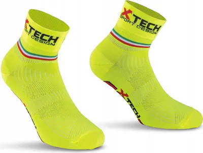 Produktbild von Sportsocken Laufen Radfahren Ciclo Pro 35-38 (neongelb)