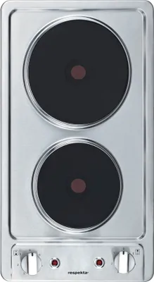 Produktbild von Kochfeld Domino autark Einbau Edelstahl Doppelkochplatte Respekta