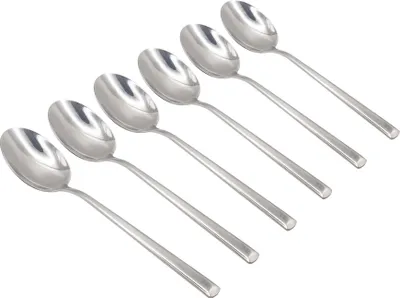 Produktbild von Argon Ta Tondo Dessertlöffel aus Edelstahl – 21 cm – 6 Stück