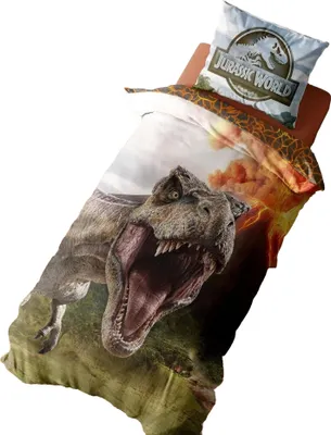 Image de Jurassic World - Parure de lit, réversible TC161 (lit simple) (Coloré)
