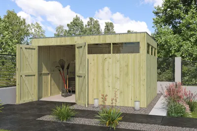 Produktbild von Gartenhaus Modell QBV-Line 11,89 m²