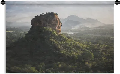 Produktbild von MuchoWow® Wandteppich Wandbehang Der Löwenfelsen von Sigiriya 150x100 cm Tapisserie Dekoration Wandtuch - Waschbar - Tapisserien - Wand-Decke