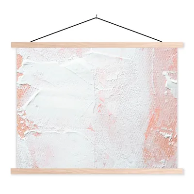 Produktbild von MuchoWow® Textilposter Malerei - Abstrakt - Design 60x45 cm mit holzfarbenen Rahmen - Bild