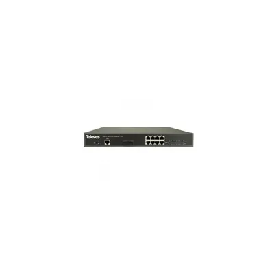 Image de Commutateur L2 SWIP150-8, 8 ports GbE PoE+ 130 W, 2 ports SFP, VLAN, montage en rack