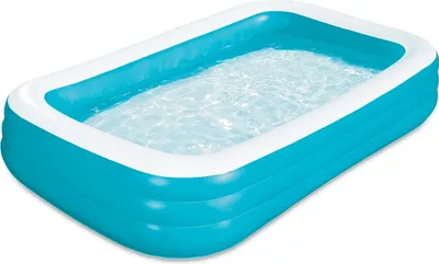 Produktbild von Summer Waves Familienpool aufblasbar 3-Ring 305x183x56 cm blau