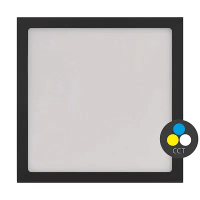 Obrázek produktu pro EMOS LED svítidlo NEXXO černé, 17 x 17 cm, 12,5 W, teplá/neutrální bílá, ZM6333