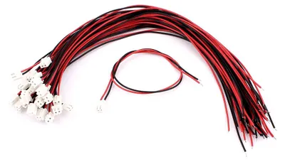 Produktbild von 28 Stš¹ck 300mm L?nge Kabel Draht JST-XH 2,5mm 2-Terminal Buchse Steckverbinder de