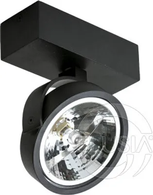 Produktbild von Jerry 1 Leuchte Schwarz, Durchmesser 12 cm, Höhe 19 cm, 180° schwenkbar, für ES111 Leuchtmittel