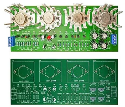 Zdjęcie produktu dla Zestaw wzmacniacza elektronicznego 100 W – dwukanałowy zestaw stereo z tranzystorami