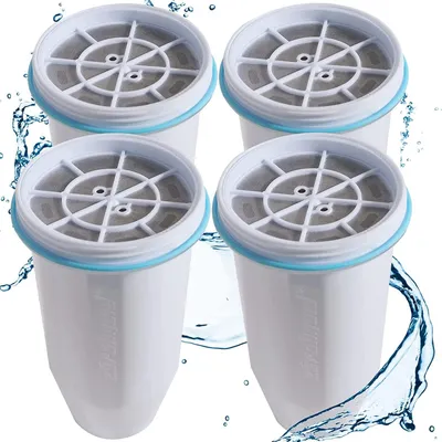 Immagine prodotto di Filtri di ricambio per filtri dell'acqua, sistema di filtrazione a 6 stadi, confezione da 4 pezzi, senza BPA, compatibili con caraffe filtranti
