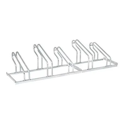 Zdjęcie produktu dla Stojak na rowery STIER, na 5 rowerów, konstrukcja stalowa ocynkowana ogniowo, wspornik parkera, również do rowerów górskich, do montażu rzędowego i podłogowego