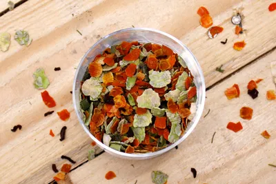 Produktbild von SALiNGO Hunde BARF Gemüseflocken 1kg - getreidefrei & für Allergiker geeignet