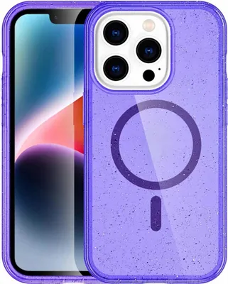 Produktbild von imoshion Sparkle Back Cover mit MagSafe iPhone 14 Pro Max - Glitzer Violett
