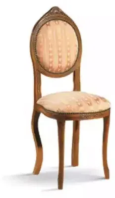 Produktbild von Stuhl ohne Armlehne Esszimmerstuhl Holz Stoff Esszimmer Design Sessel
