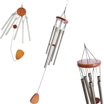 Obrázek produktu pro Windspiel Metall Klangspiel 50 cm včetně S-háčku, hliníkové trubky, větrná loutna