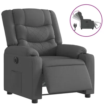 Obrázok produktu pre vidaXL Relaxačné kreslo Electric Tmavo šedá látka