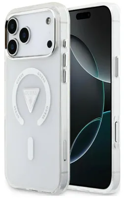 Productafbeelding van Guess IML overgangskleur driehoek logo, MagSafe, transparant, voor Apple iPhone 18 Pro Max / 17 Pro Max