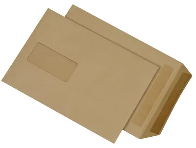 Produktbild von 500 Mailmedia Versandtaschen DIN B5 braun mit Fenster