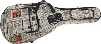 Image de EBTOOLS Stylish 600D - Guitare acoustique -Gigbag avec porte-bagages rembourrés et rangement pour instruments de 40 pouces (41 in)