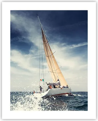 Produktbild von Poster - Poster ohne Rahmen - Segeln Yacht Reise - 40x50 cm - Wand Bild - Wanddeko - Wandbilder - Kunstposter - Wandposter - Bilder - Kunstdruck - Wanddekoration - Wandbild - P2XPA40x50-2797