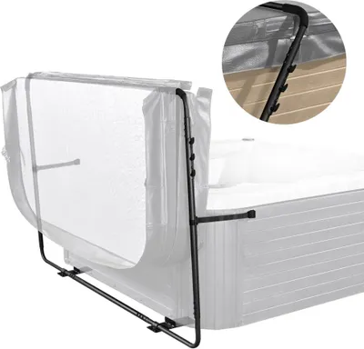 Produktbild von Whirlpool-Abdeckung mit Lift - höhenverstellbar 80-105 cm - für Whirlpool und Spa-Badewanne - wasserdicht und langlebig