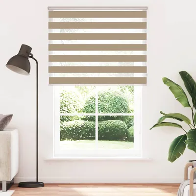 Produktbild von vidaXL Doppelrollo Sandbraun 150x200 cm Stoffbreite 145,9 cm Polyester