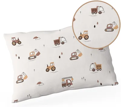 Produktbild von Kinder Kopfkissen 40x60 cm – Kleinkind Kissen – Antiallergisch – 100% Baumwolle