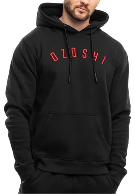 Image de Ozoshi - Sweat à capuche « Brazos » pour homme PP9819 (L) (noir)