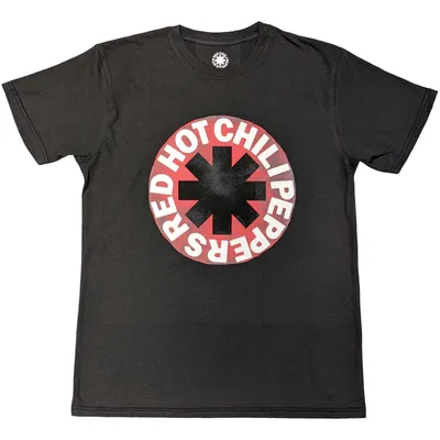 Obrázek produktu pro Red Hot Chili Peppers Red Circle Asterisk Grey XL Tričko