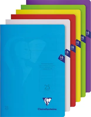 Zdjęcie produktu dla 25x Exacompta Schulheft Scoolbook 303225C DIN A4 Lin25 16Bl. sortiert